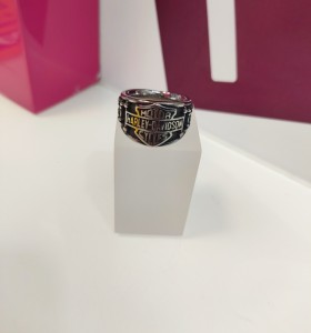 1-9-75490-1-Anillo acero plateado harley davidson T20