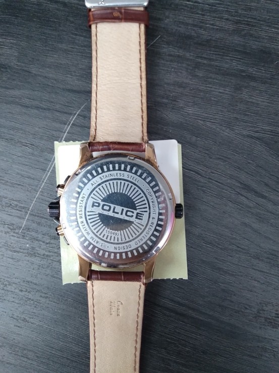 8-9-44887-3-Reloj Pulsera Premium Caballero Police 15049J Marron