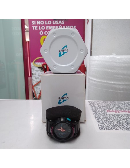 8-9-53265-1-Reloj Pulsera Señora Baby G Bga-180 Negro Rosa