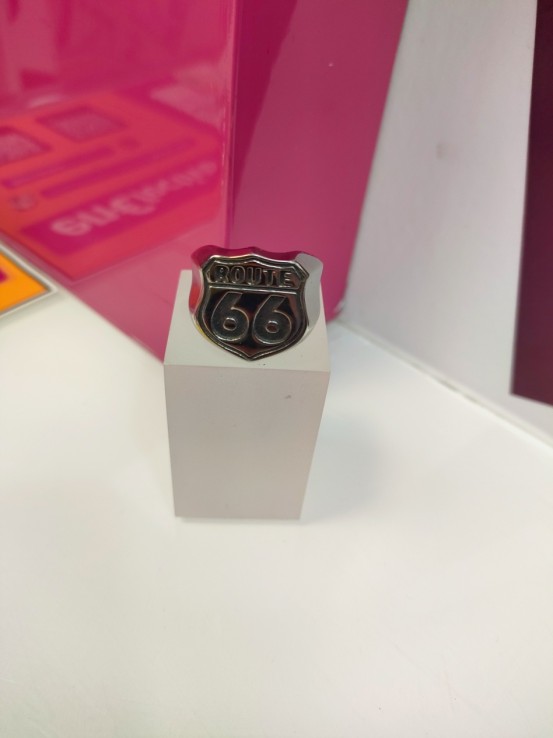 8-9-75632-1-Anillo acero plateado route 66 T23