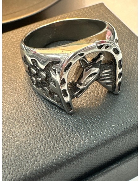 8-9-75595-1-Anillo acero plateado con simbolo de caballo T21