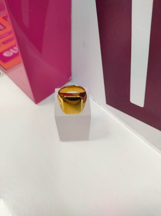 8-9-75565-1-Anillo acero dorado tipo sello T20