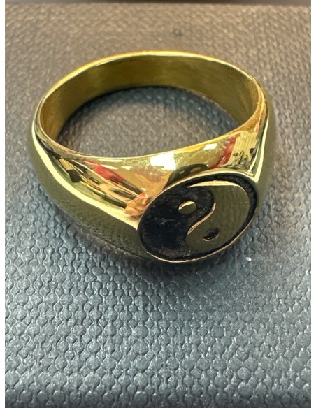 8-9-75582-1-Anillo acero dorado con simbolo de yin y yang T15