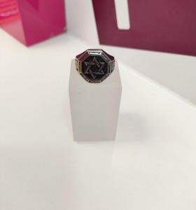 8-9-75466-1-Anillo acero plateado estrella de david T17