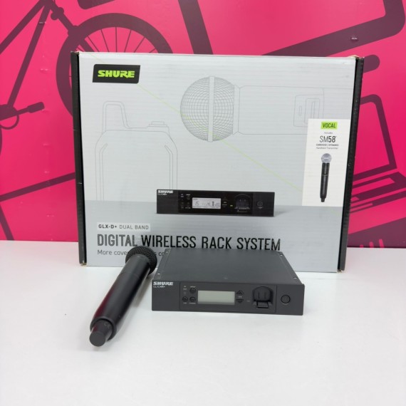 7-7-84628-2-Sonido Sistema Completo Digital Shure GLXD24RE-SM 58 Z4