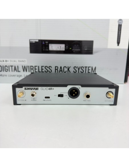7-7-84628-3-Sonido Sistema Completo Digital Shure GLXD24RE-SM 58 Z4