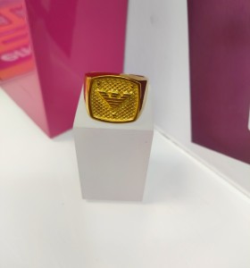 8-9-75551-1-Anillo acero dorado con simbolo de adidas T22