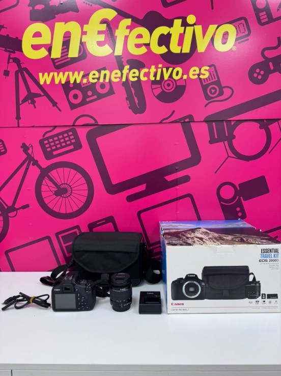 7-7-85429-1-Cámara Digital Réflex Cámara Canon EOS 2000D Travel Kit EF-S 18-55mm