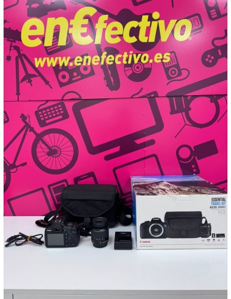 7-7-85429-1-Cámara Digital Réflex Cámara Canon EOS 2000D Travel Kit EF-S 18-55mm