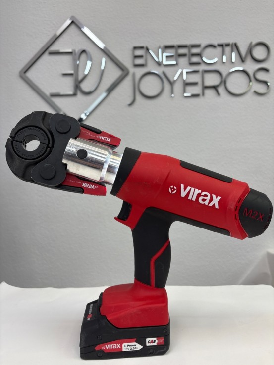 1-1-268617-2-Herramienta Fontanería MAQUINA ELECTROMECANICA MULTICAPA VIRAX VIPER M2X 2 BATERIAS Y CAJA 
