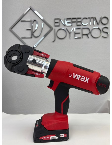 1-1-268617-2-Herramienta Fontanería MAQUINA ELECTROMECANICA MULTICAPA VIRAX VIPER M2X 2 BATERIAS Y CAJA 