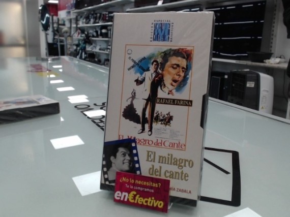 6-6-167813-1-Cine, DVD y películas VHS Rafael Farina el milagro del cantante (Precintada)