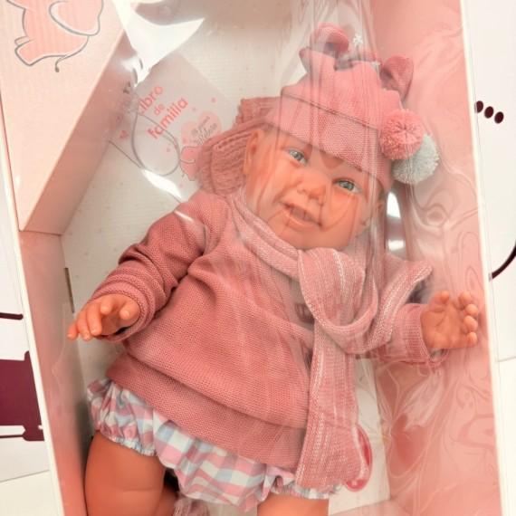 8-8-76576-2-Muñecas Mi Primer Reborn Martina Yogi Pink Nueva