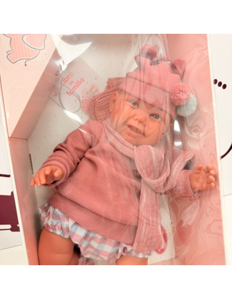 8-8-76576-2-Muñecas Mi Primer Reborn Martina Yogi Pink Nueva