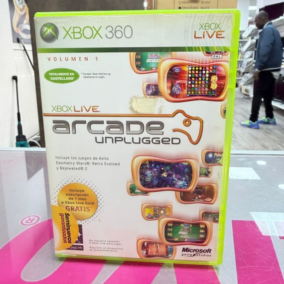7-7-85752-1-Videojuego Xbox 360 Arcade Unplugged