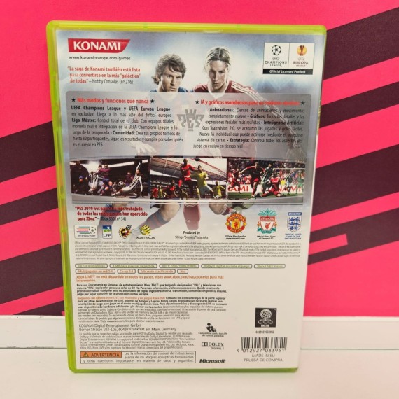 8-8-76815-2-Videojuego Xbox 360 PES Pro Evolution Soccer 2010