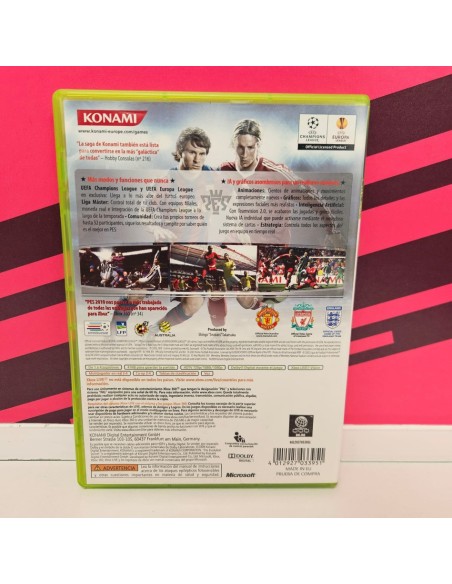 8-8-76815-2-Videojuego Xbox 360 PES Pro Evolution Soccer 2010