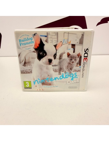 8-8-76640-1-Videojuego Nintendo DS Nintendogs Cats: Bulldog Francés y Nuevos Amigos