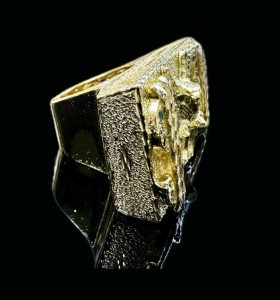 1-1-149913-6-Anillo plata bañado en oro 18K Dolar Aguila Piedras 2