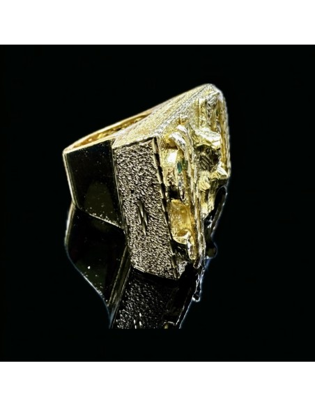 1-1-149913-7-Anillo plata bañado en oro 18K Dolar Aguila Piedras