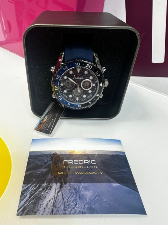 9-9-74145-2-Reloj pulsera caballero frederic 1 60s dual time 