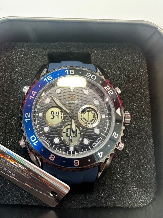 9-9-74145-3-Reloj pulsera caballero frederic 1 60s dual time 