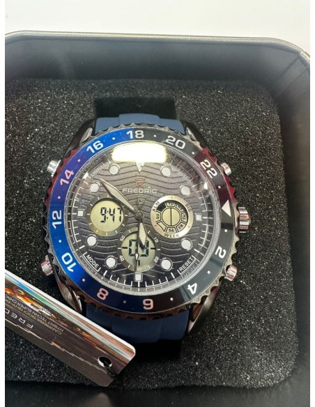 9-9-74145-3-Reloj pulsera caballero frederic 1 60s dual time 