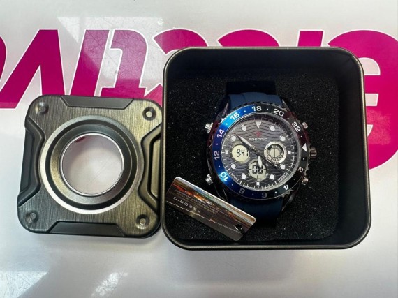 9-9-74145-4-Reloj pulsera caballero frederic 1 60s dual time 