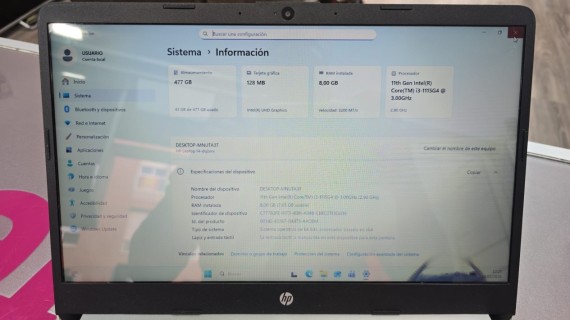 7-6-159504-2-Ordenador Portátil Hp I3 1115g4 8 512