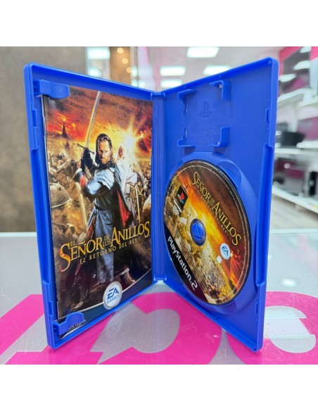 7-7-85867-2-Videojuego PS2 El señor de los anillos El retorno del rey