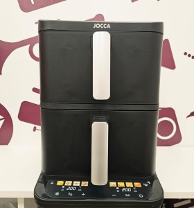 8-8-76806-1-Freidora freidora de aire jocca 2814 doble cesta (10L) 2200w