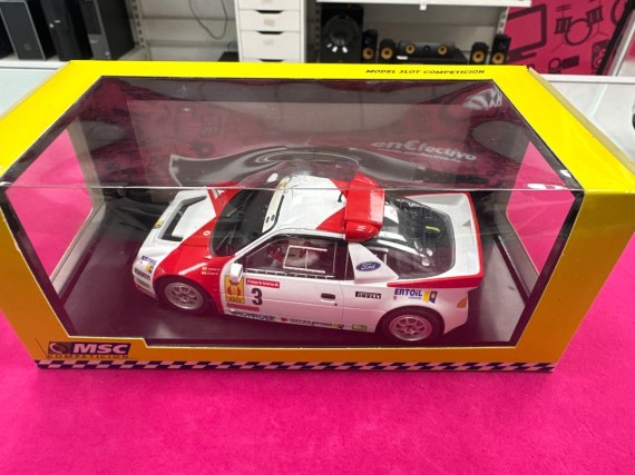 6-6-168014-1-Vehiculo Juguete Scalextric Model Slot Competition Ford RS Marlboro Principe Asturias 1986