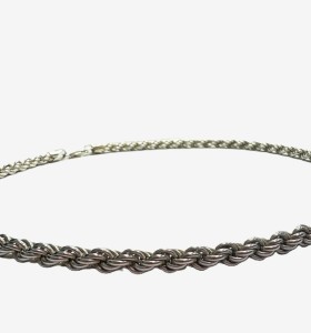 1-8-75248-1-Cadena tipo cordón salomónico de plata de ley 925, L 50cm