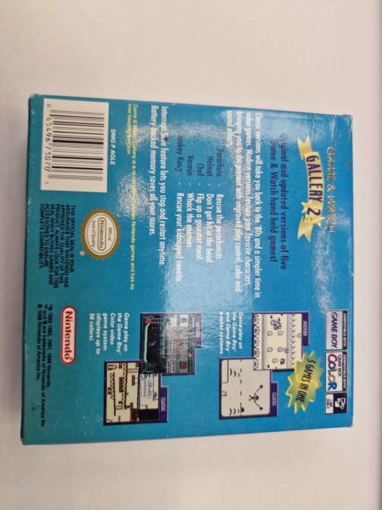 1-9-64532-2-Videojuego Gameboy color Game Watch Gallery 2 repro