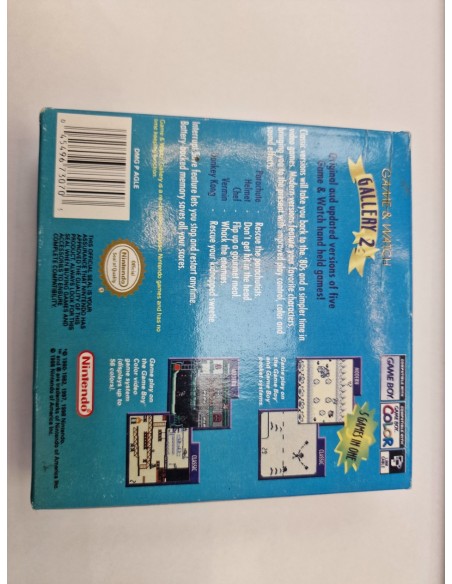1-9-64532-2-Videojuego Gameboy color Game Watch Gallery 2 repro