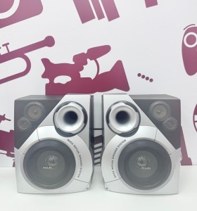 8-8-76934-1-Altavoces HiFi Philips Negros y Plateados