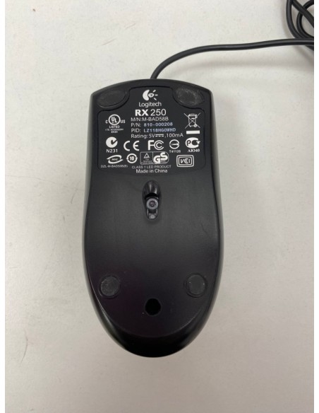 8-8-77006-4-Ratón óptico Logitech modelo RX250