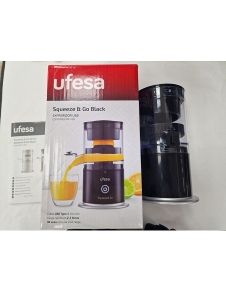 1-1-270718-1-Exprimidor Citricos Ufesa Squeeze Go Black 