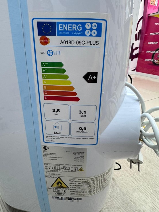 9-9-76351-5-Aire Acondicionado equation 2150 frigorías (solo frio)