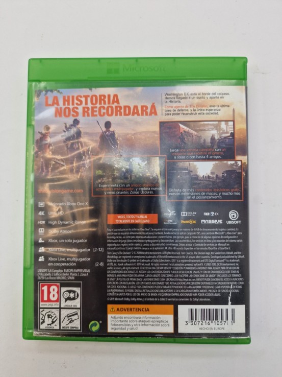 1-1-270845-2-Videojuego Xbox One Tom Clancy The Division 2