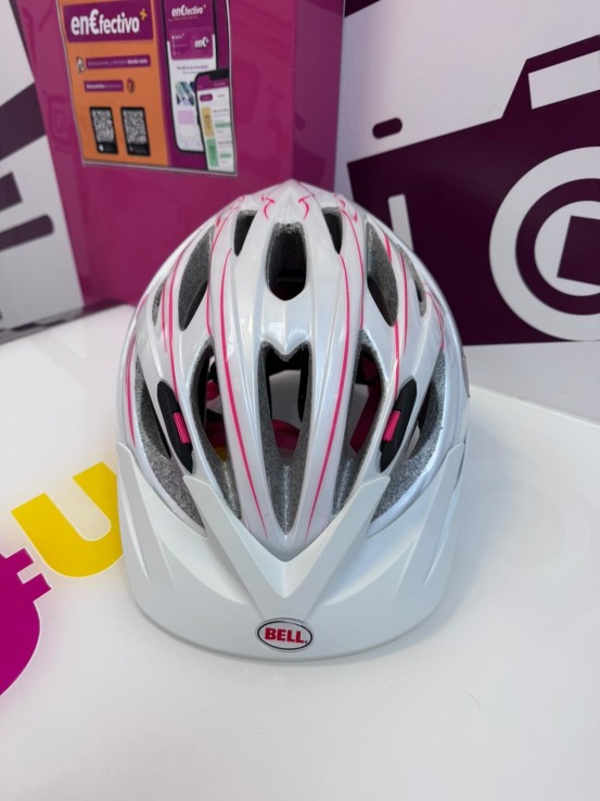 9-9-76736-1-Casco ciclismo crossfire 50-57cm blanco y rosado