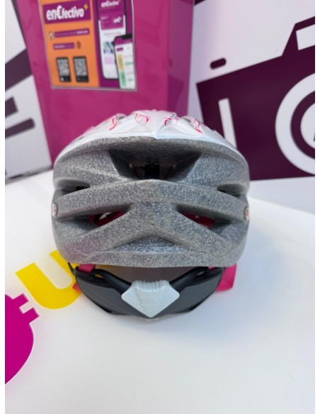 9-9-76736-2-Casco ciclismo crossfire 50-57cm blanco y rosado