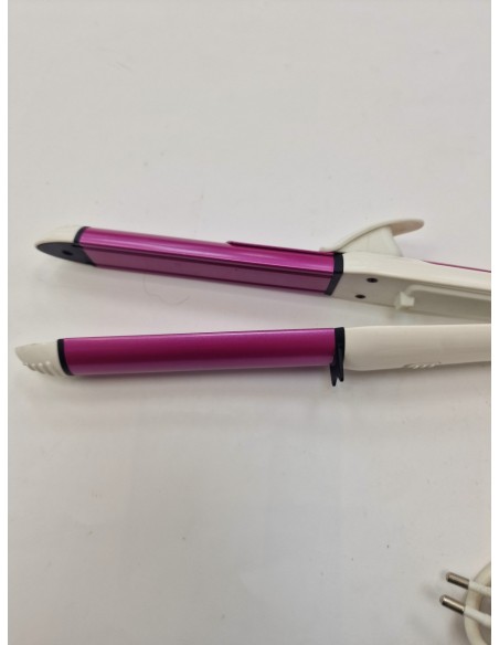 1-1-270913-2-Plancha Pelo Gemei Blanca Y Fucsia