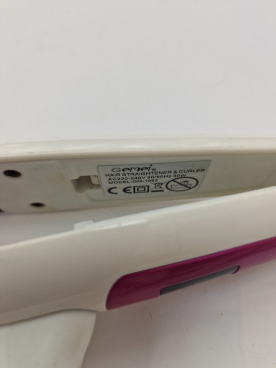 1-1-270913-4-Plancha Pelo Gemei Blanca Y Fucsia