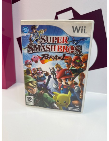 9-9-76846-1-Videojuego Wii Super Smash Bros Brawl 
