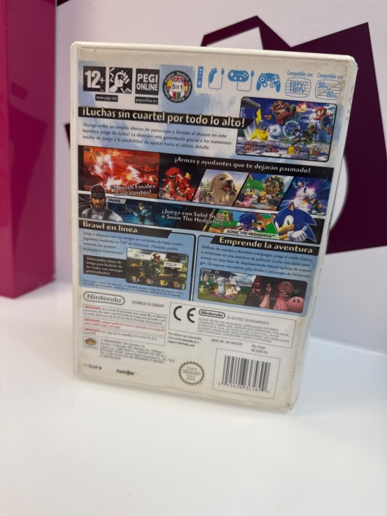 9-9-76846-3-Videojuego Wii Super Smash Bros Brawl 