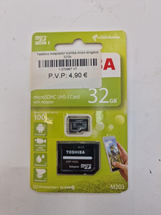 1-1-270967-1-Teléfono Adaptador toshiba micro kingston 32Gb