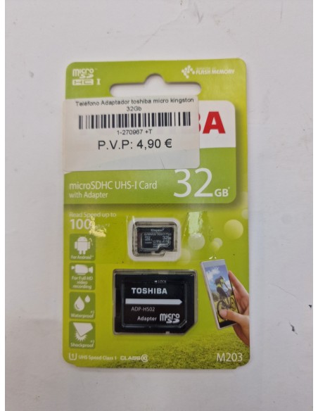 1-1-270967-1-Teléfono Adaptador toshiba micro kingston 32Gb