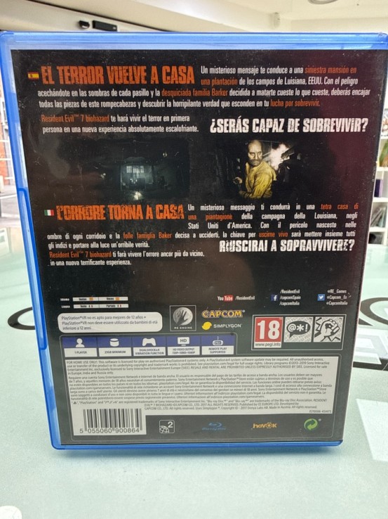 8-8-75110-4-Videojuego PS4 Resident Evil biohazard