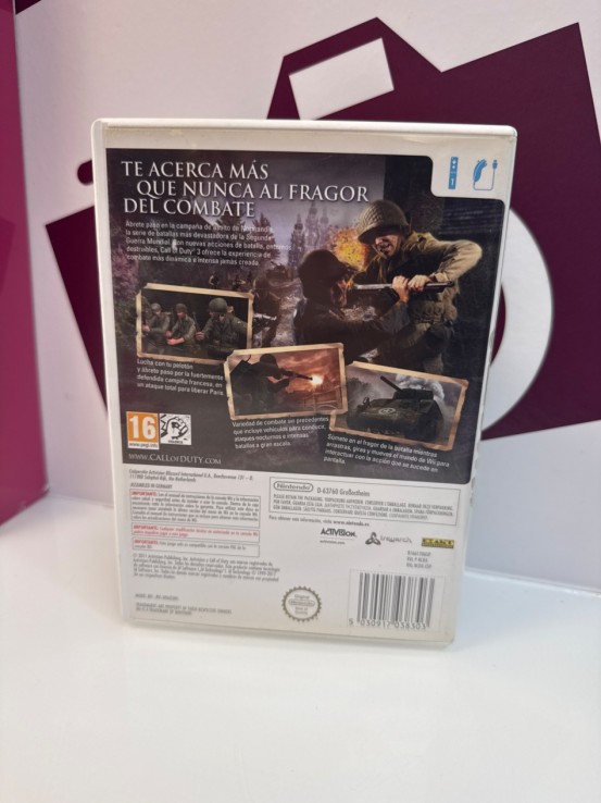 9-9-76903-3-Videojuego Wii Call of duty 3